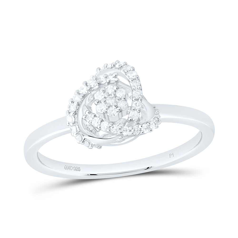 Sterling Silver 1/5Ctw Natural Diamond P1 Gift Ring