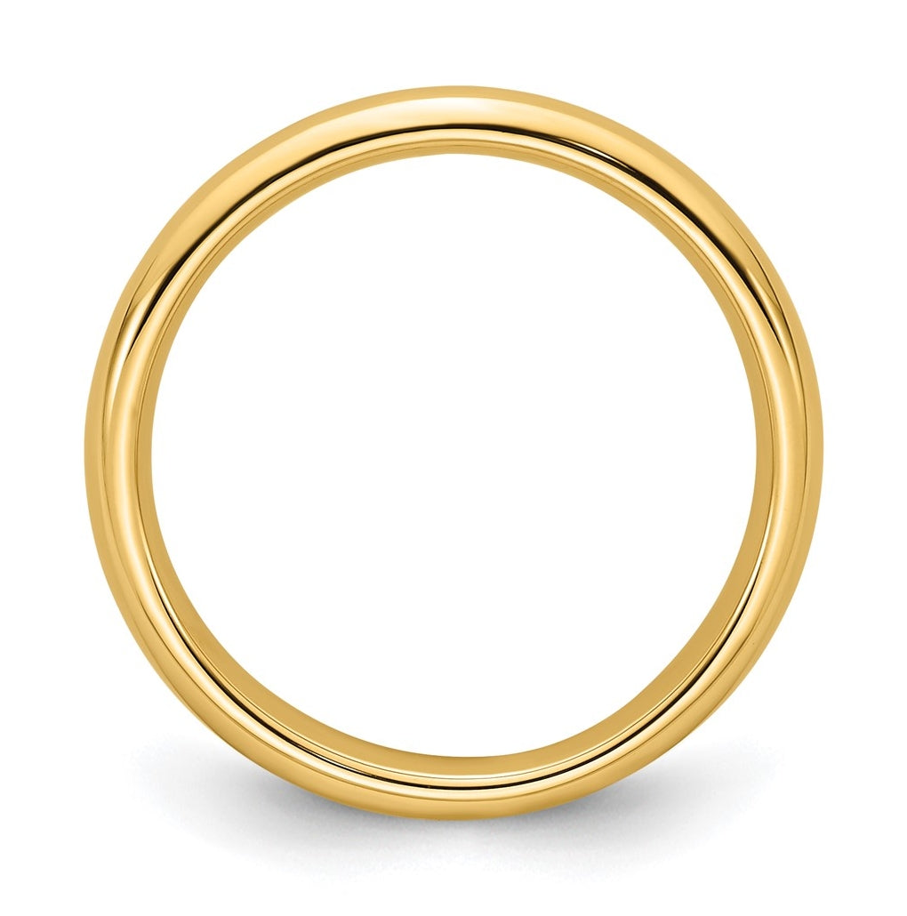 10k Yellow Or White Gold Standard Weight Comfort Fit Wedding Band