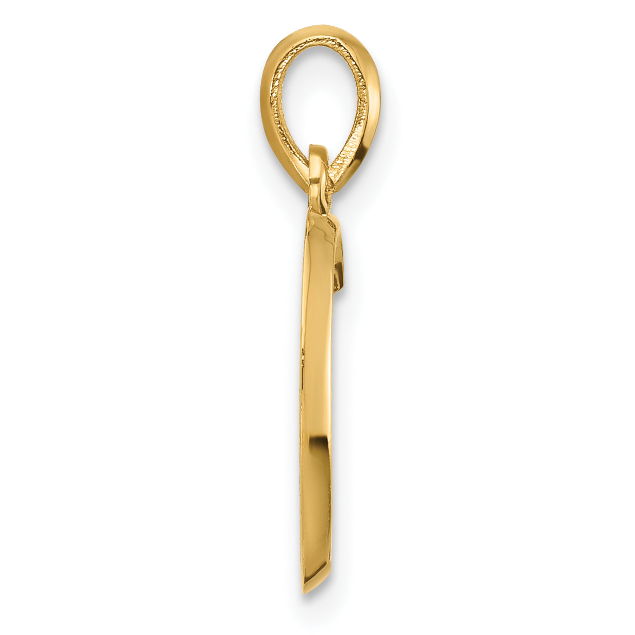 14K Yellow Gold Fancy Letter C