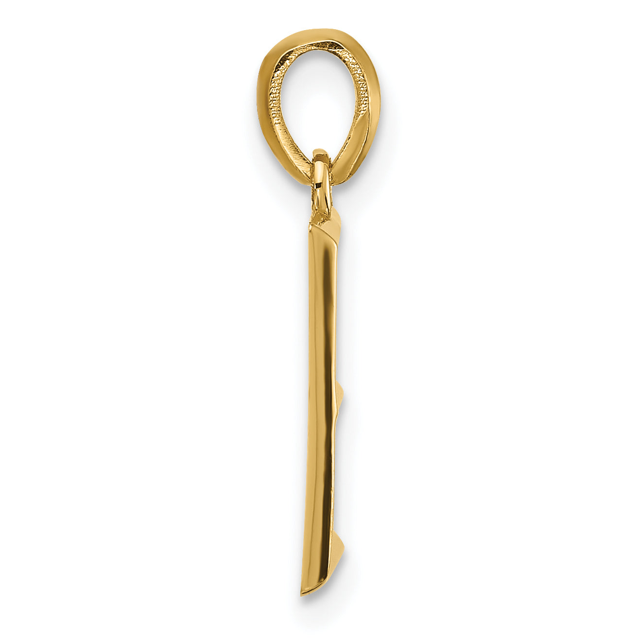 14K Yellow Gold Fancy Letter E
