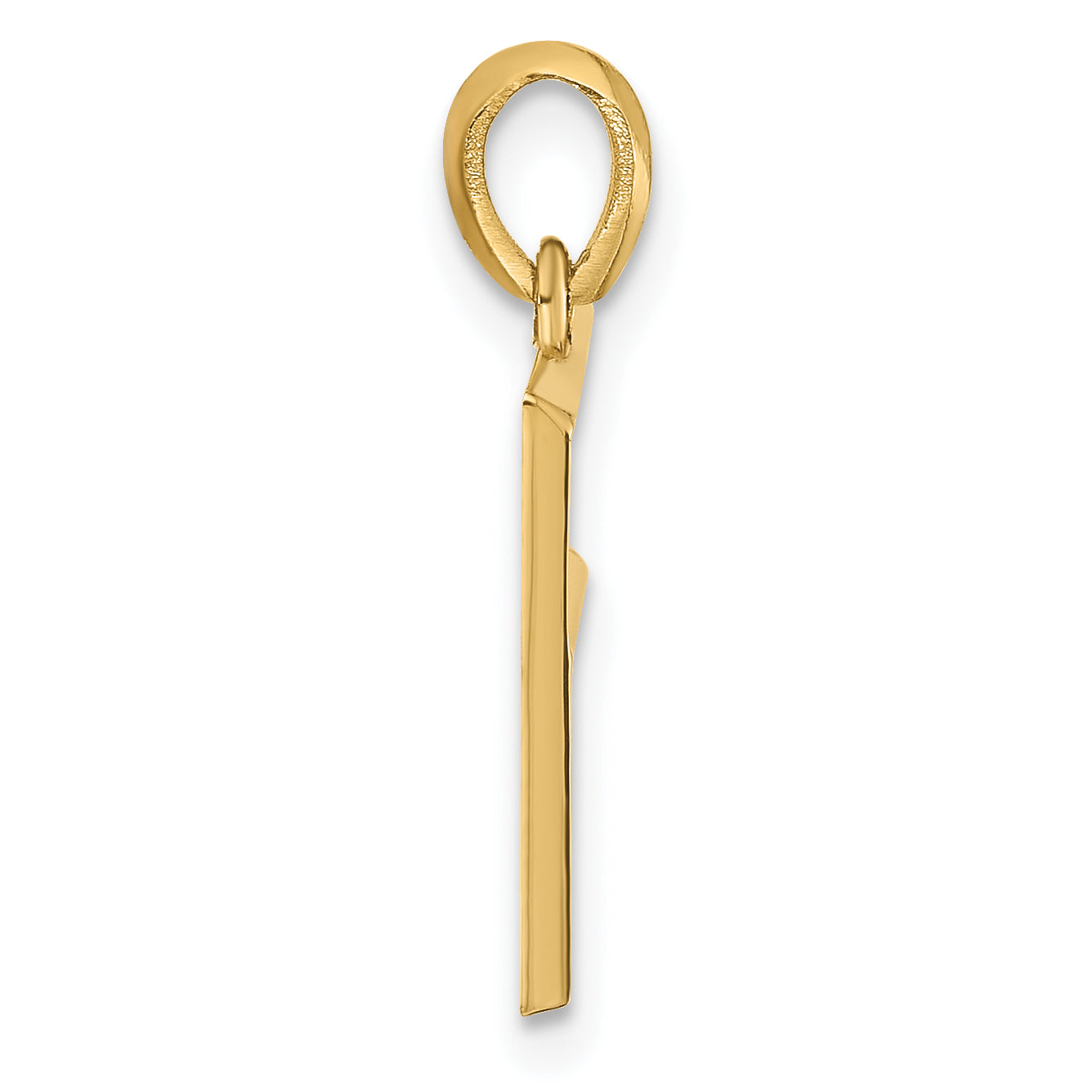 14K Yellow Gold Fancy Letter F