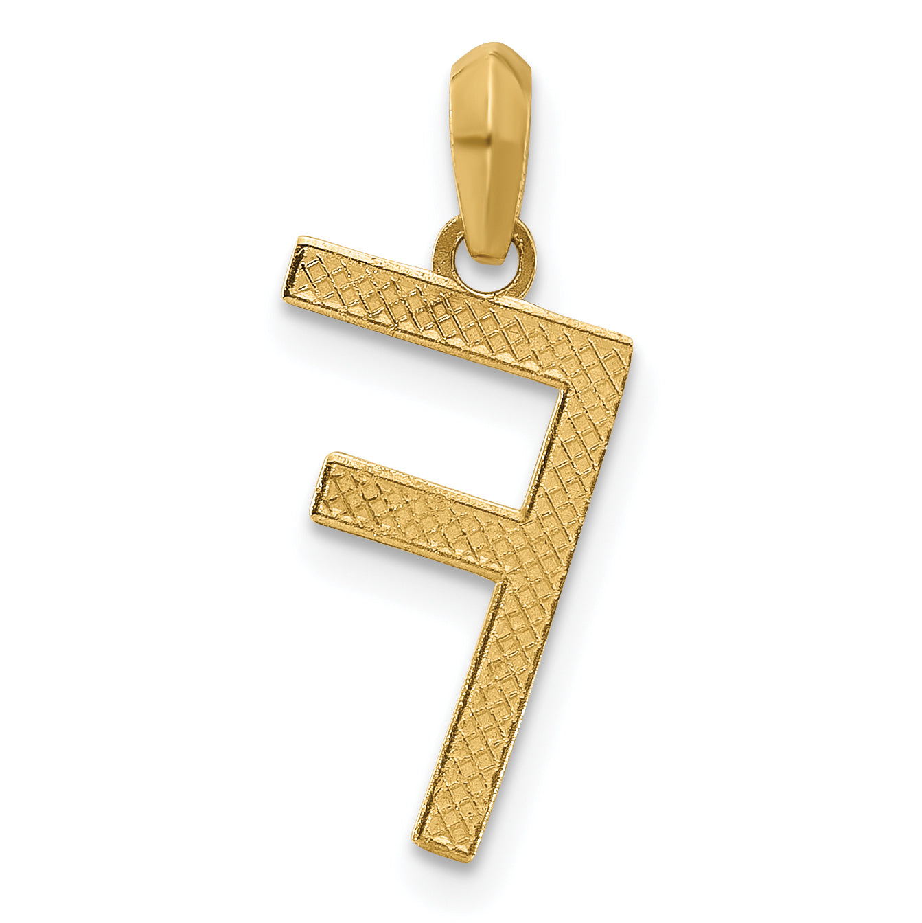 14K Yellow Gold Fancy Letter F