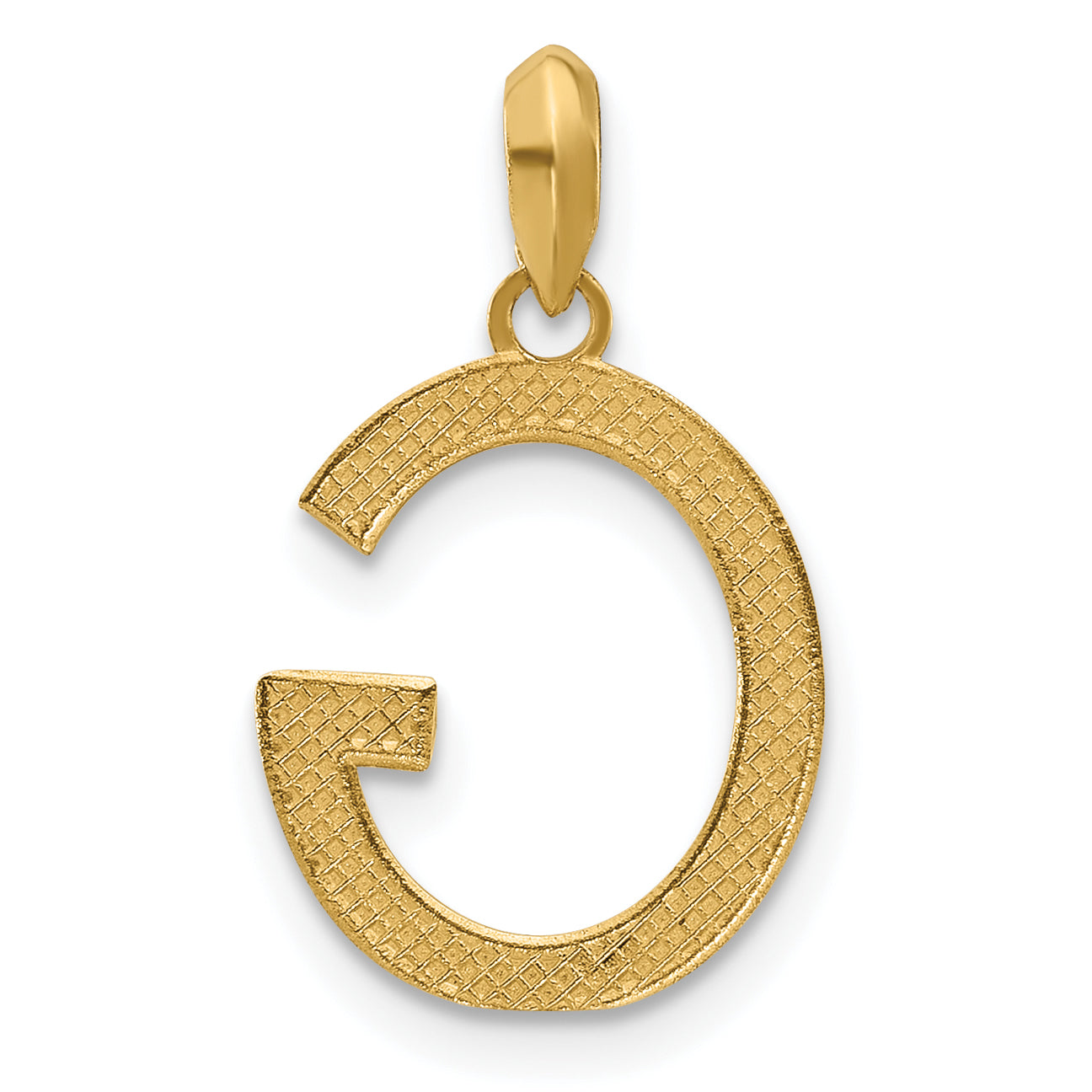 14K Yellow Gold Fancy Letter G