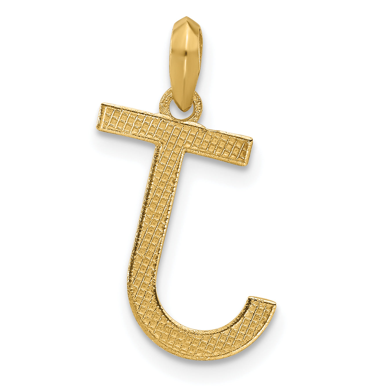 14K Yellow Gold Fancy Letter J