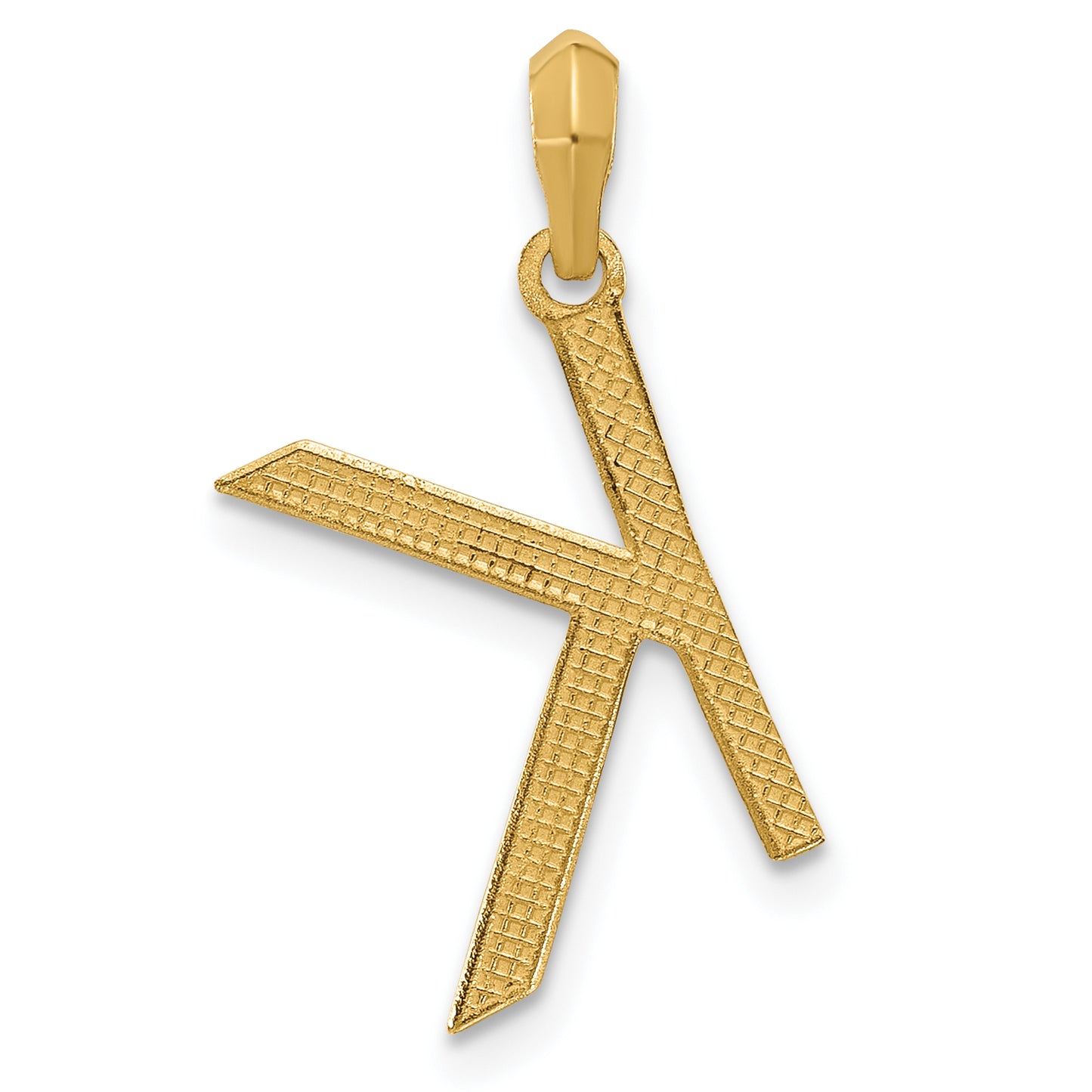 14K Yellow Gold Fancy Letter K