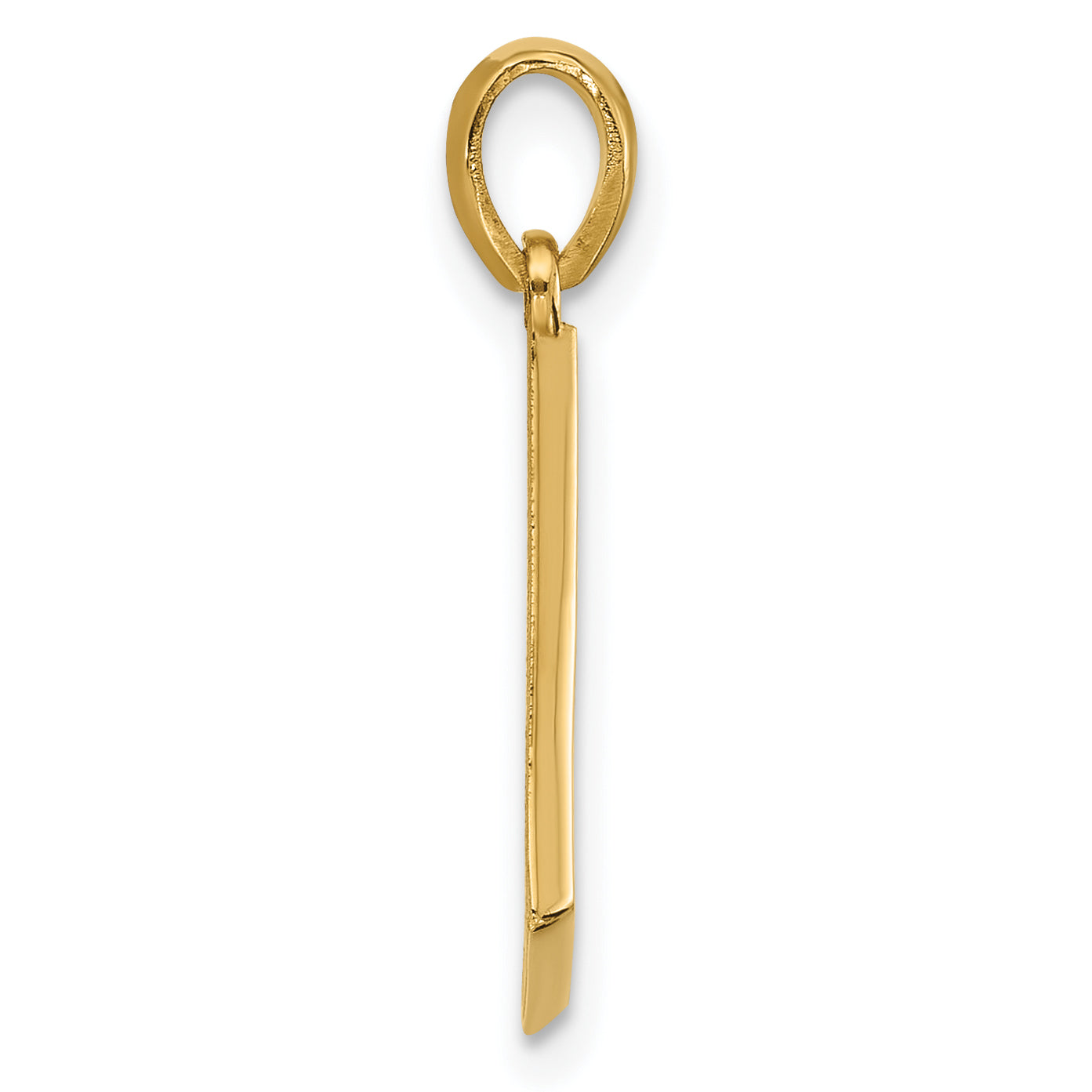 14K Yellow Gold Fancy Letter L