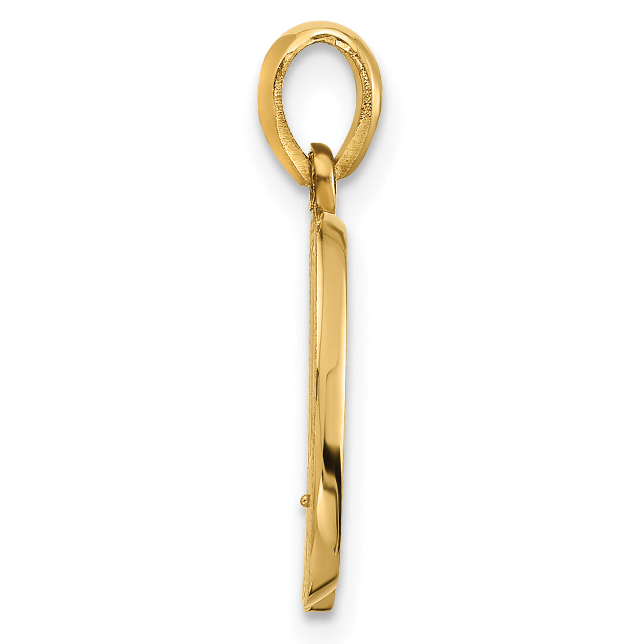 14K Yellow Gold Fancy Letter Q