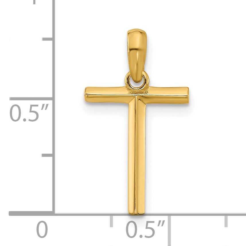 14K Yellow Gold Fancy Letter T