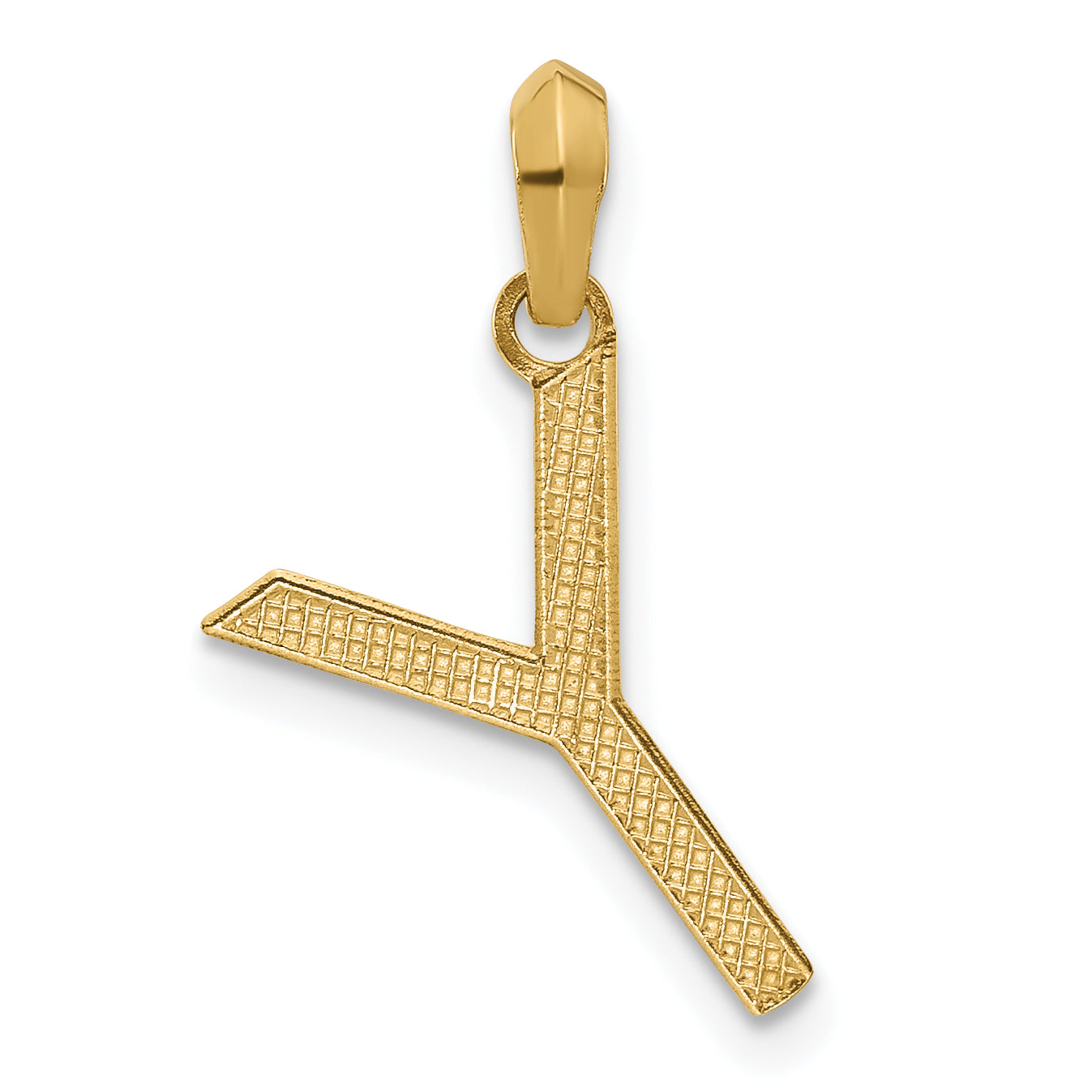 14K Yellow Gold Fancy Letter Y