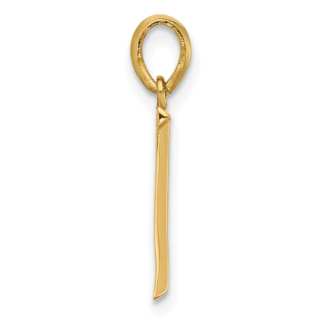 14K Yellow Gold Fancy Letter Z