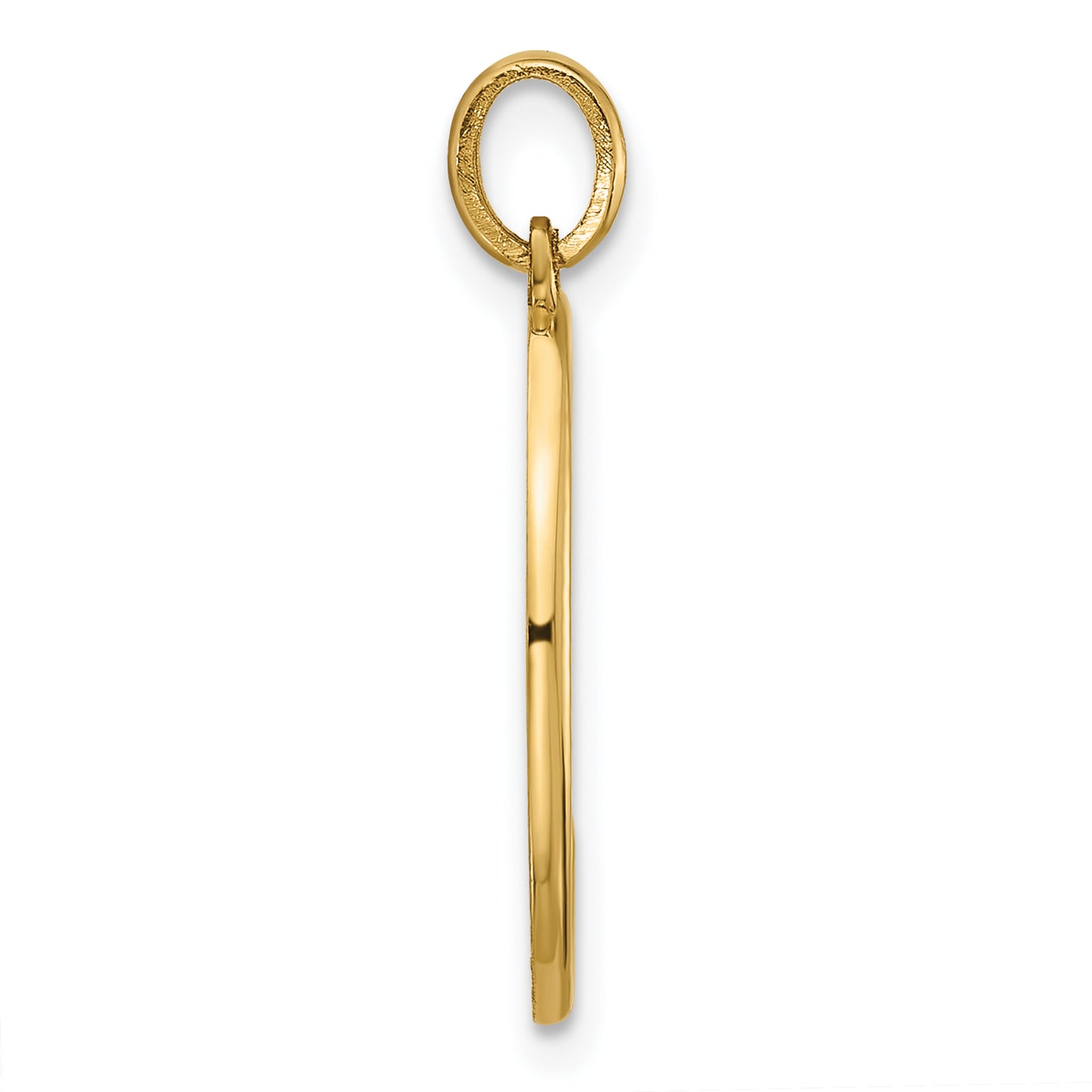14K Yellow Gold Fancy Letter C