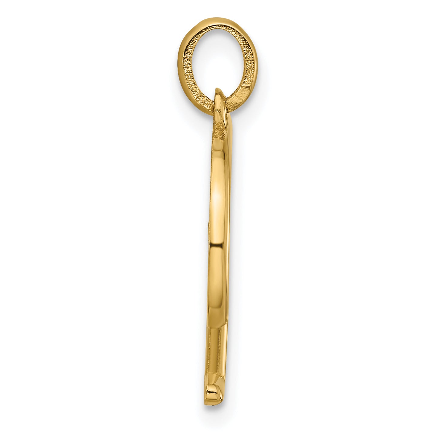 14K Yellow Gold Fancy Letter E