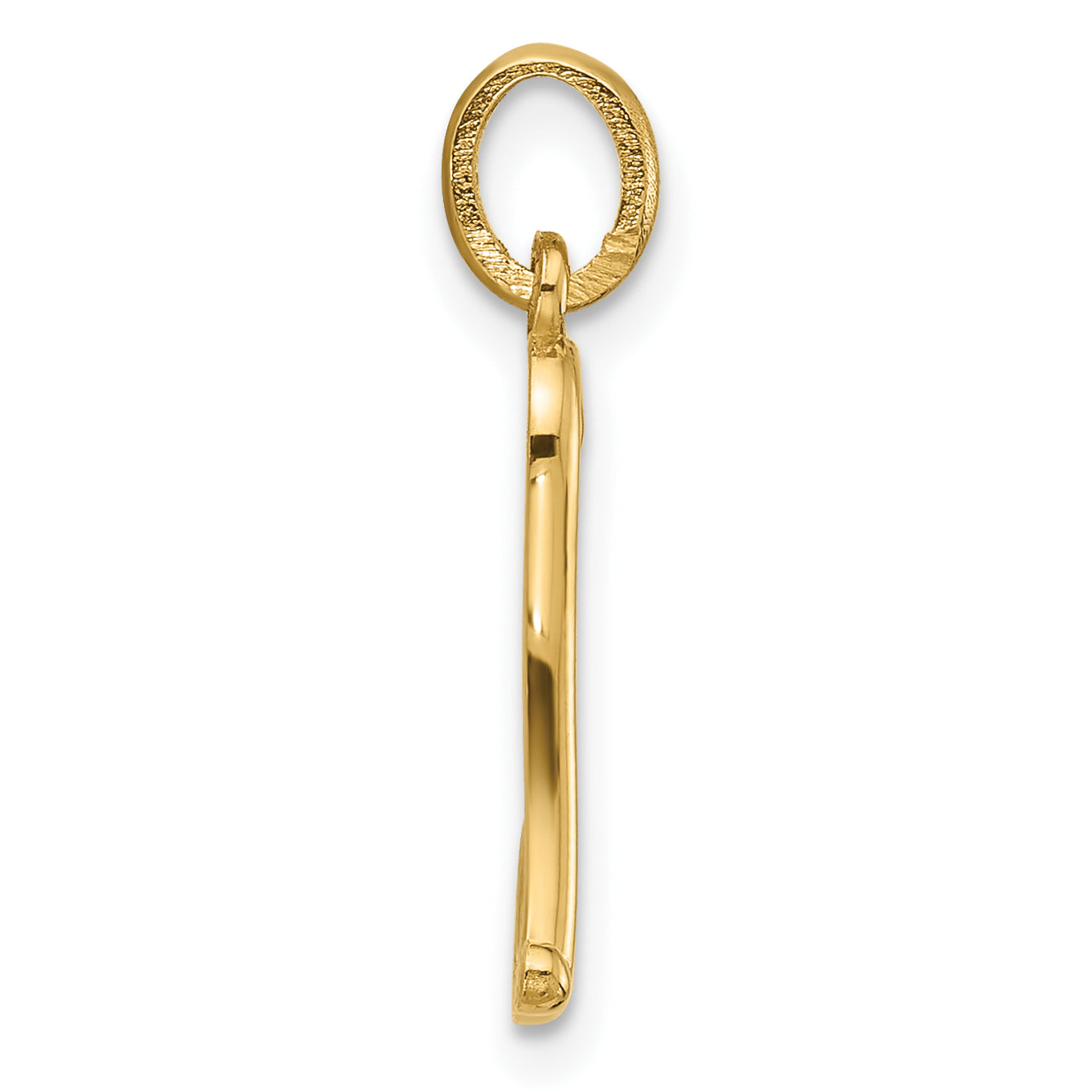 14K Yellow Gold Fancy Letter L