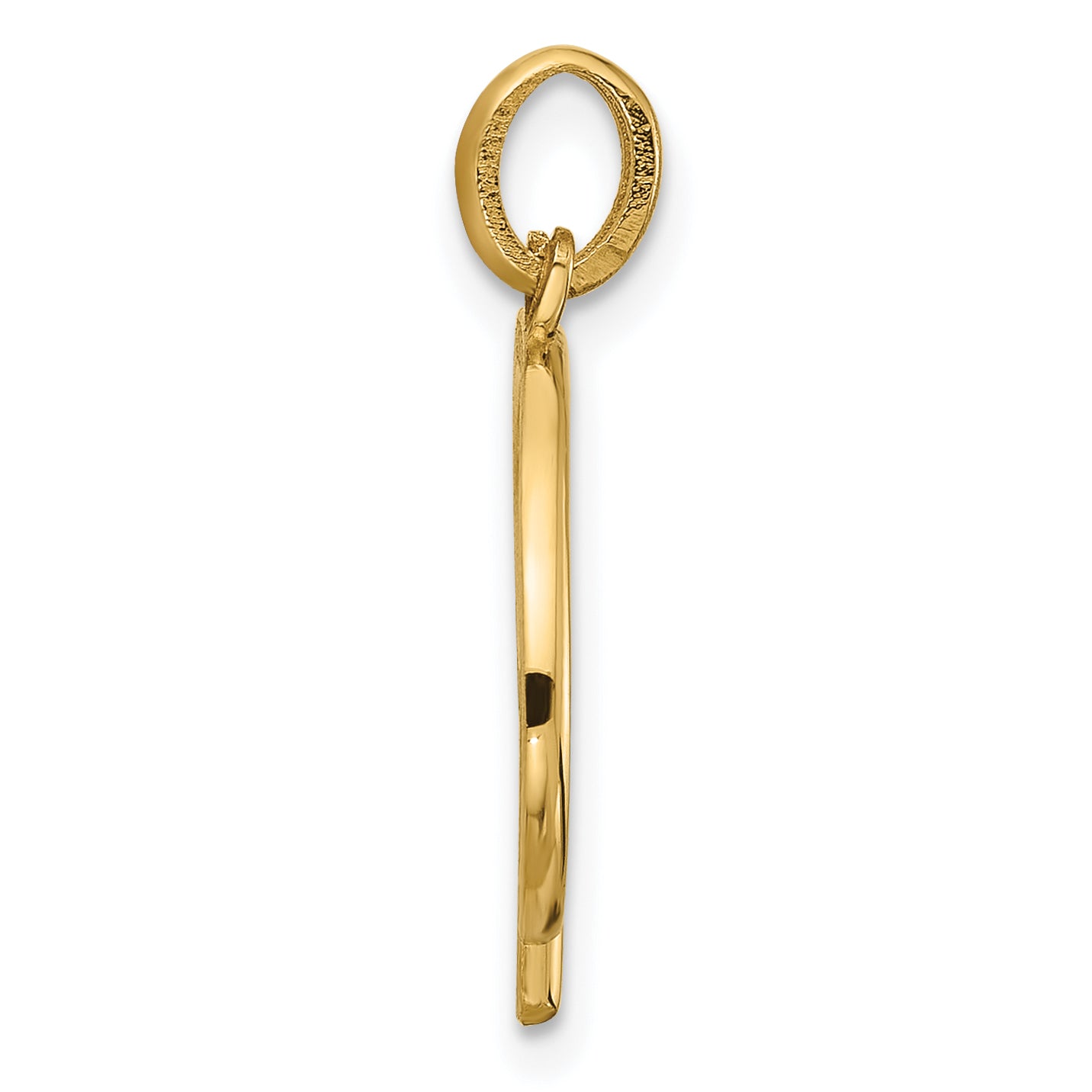 14K Yellow Gold Fancy Letter P
