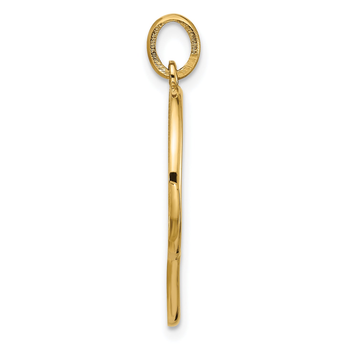 14K Yellow Gold Fancy Letter Q