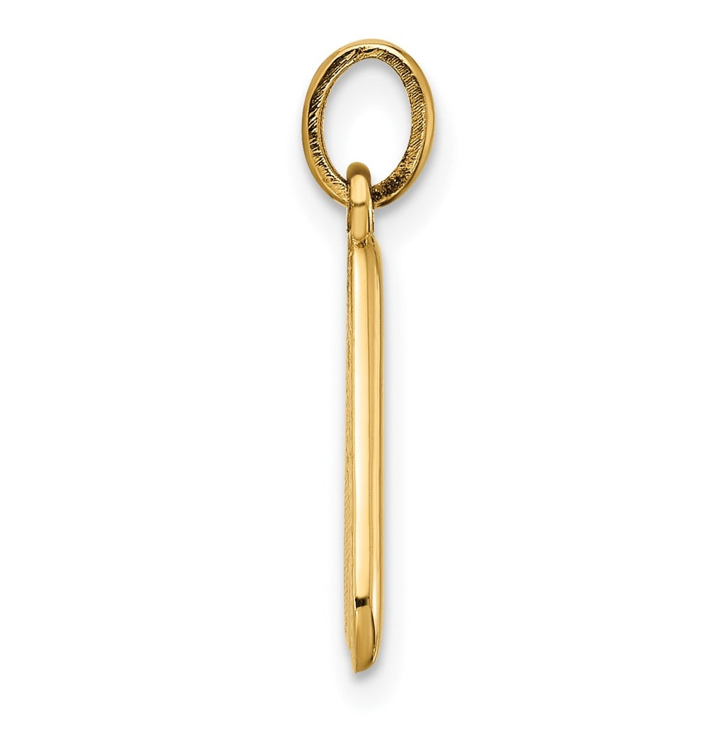 14K Yellow Gold Fancy Letter Charm
