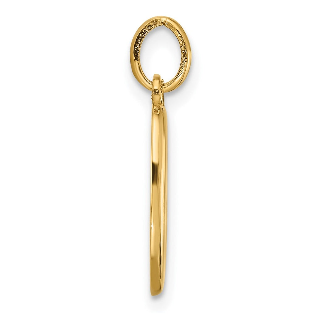 14K Yellow Gold Fancy Letter Charm