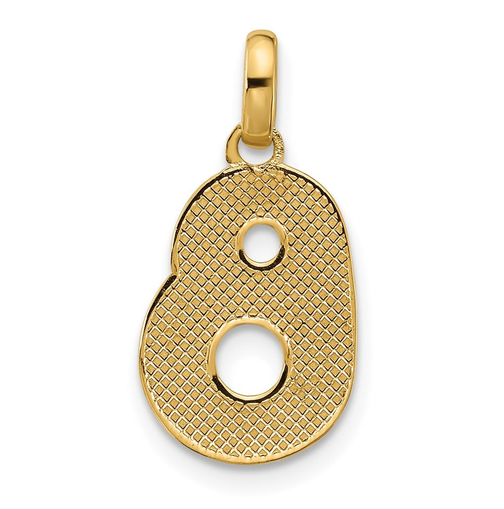 14K Yellow Gold Fancy Letter Charm