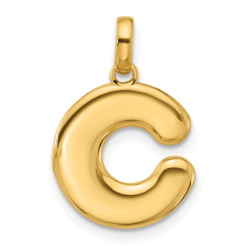 14K Yellow Gold Fancy Letter Charm