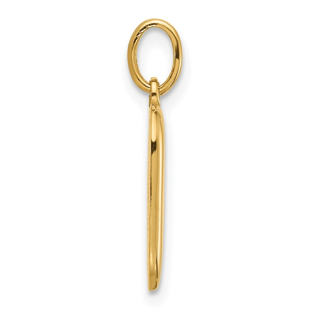 14K Yellow Gold Fancy Letter Charm