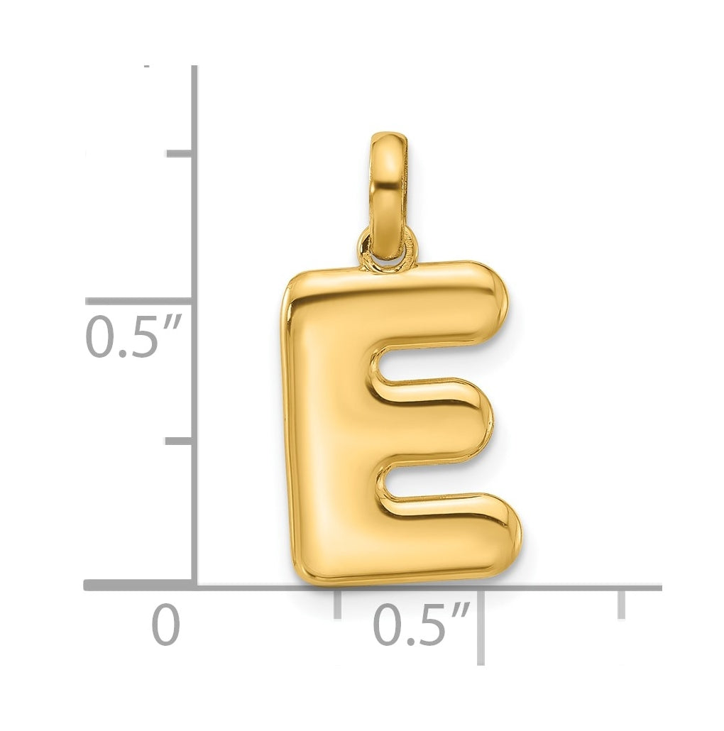 14K Yellow Gold Fancy Letter Charm