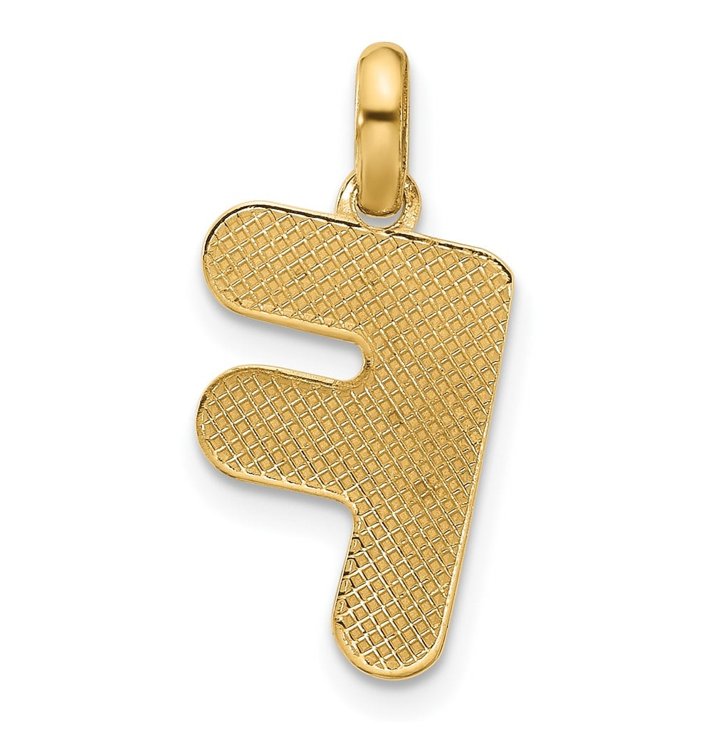 14K Yellow Gold Fancy Letter Charm