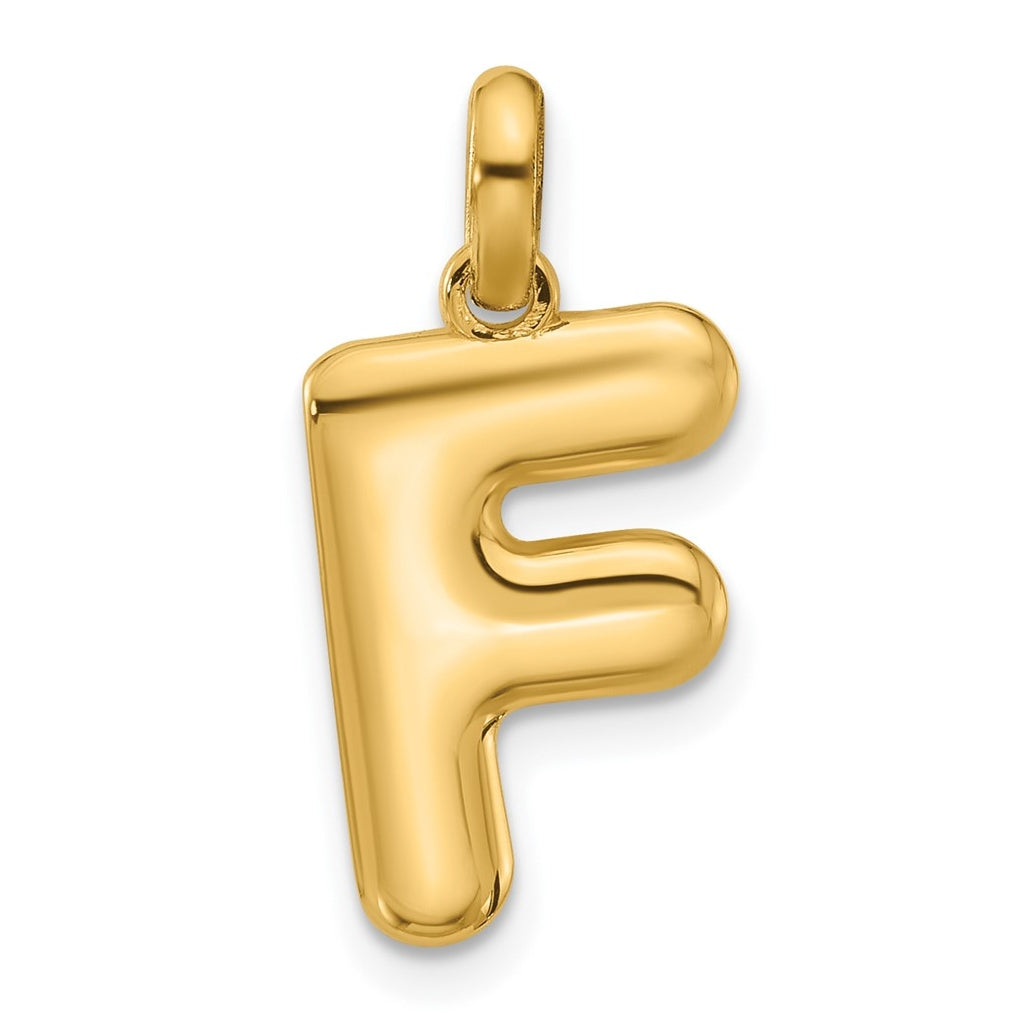 14K Yellow Gold Fancy Letter Charm