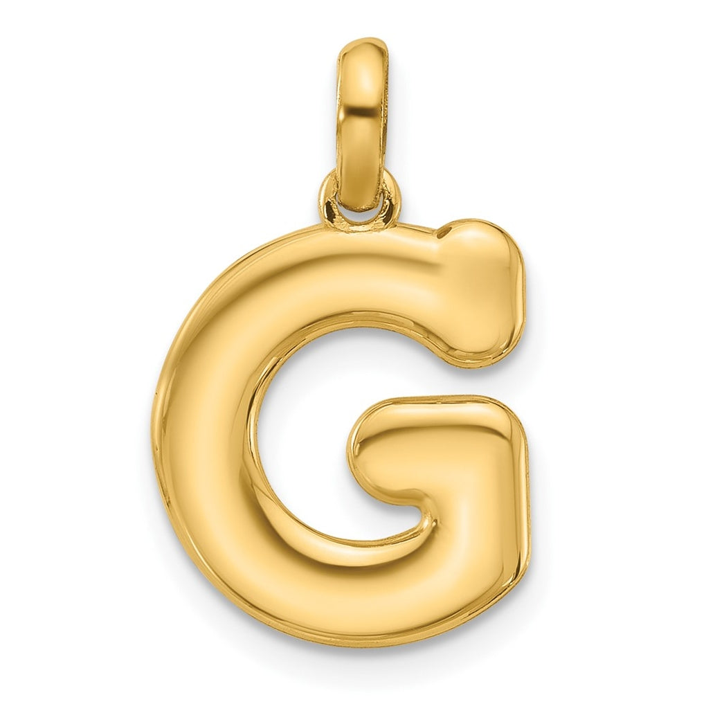 14K Yellow Gold Fancy Letter Charm