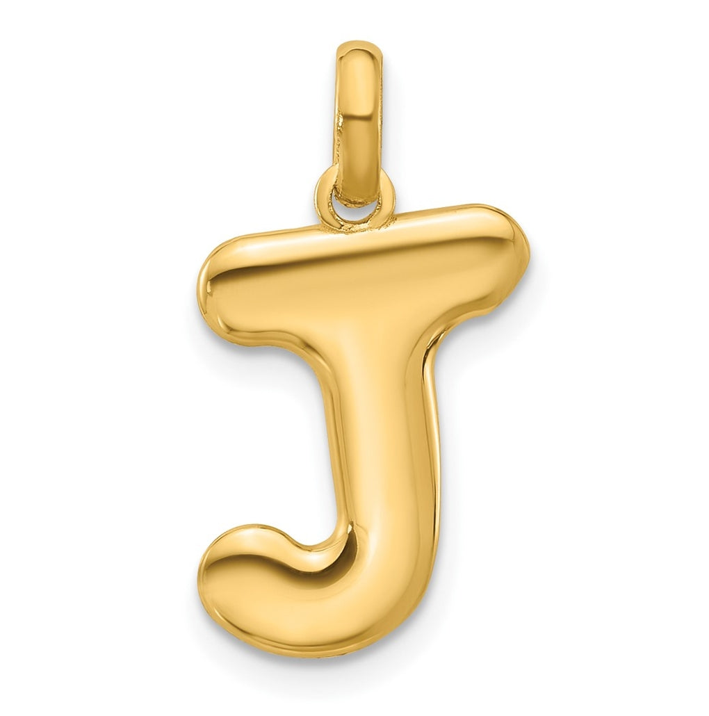 14K Yellow Gold Fancy Letter Charm
