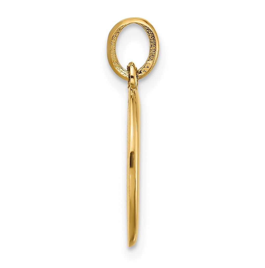 14K Yellow Gold Fancy Letter Charm
