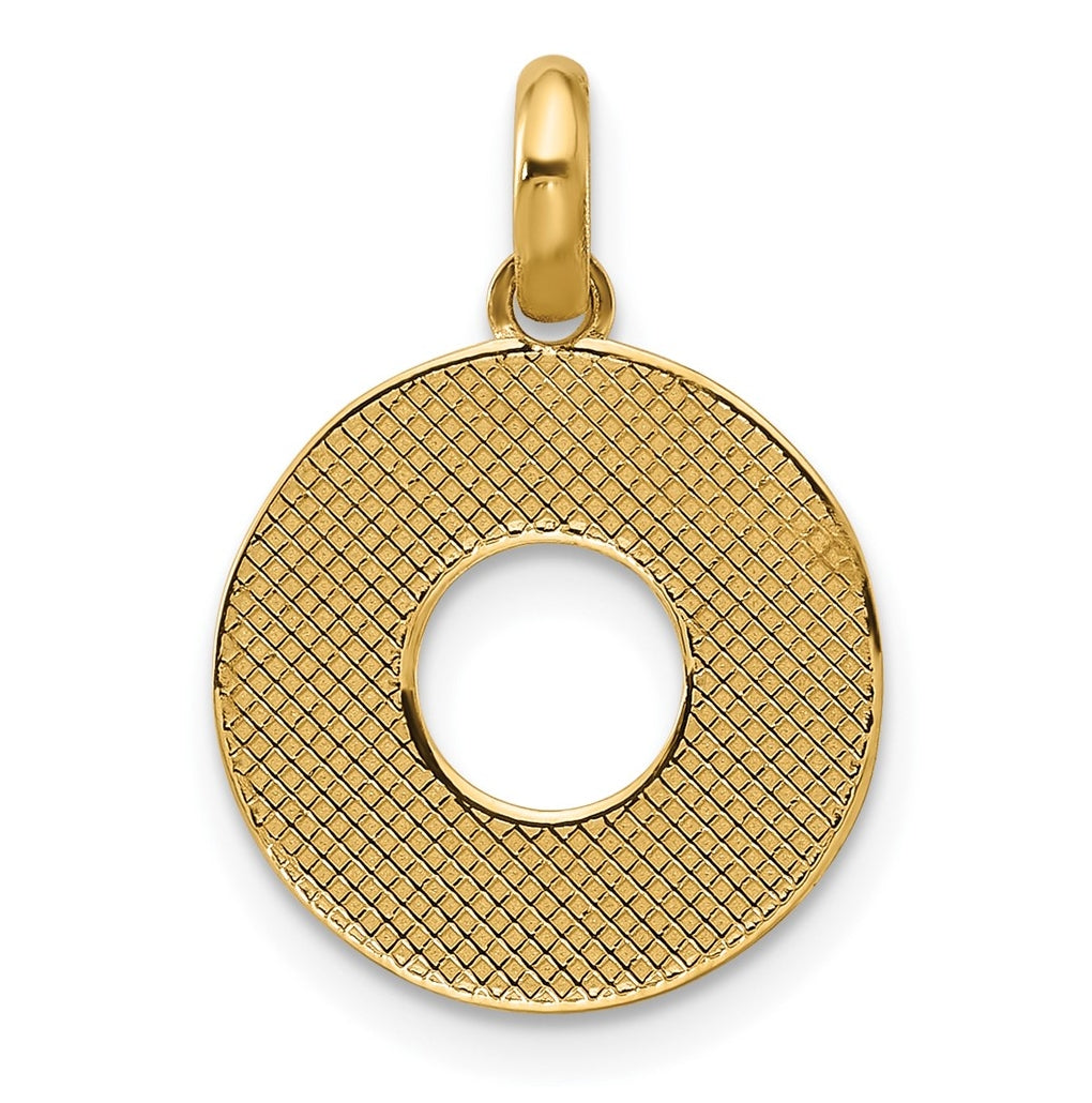 14K Yellow Gold Fancy Letter Charm