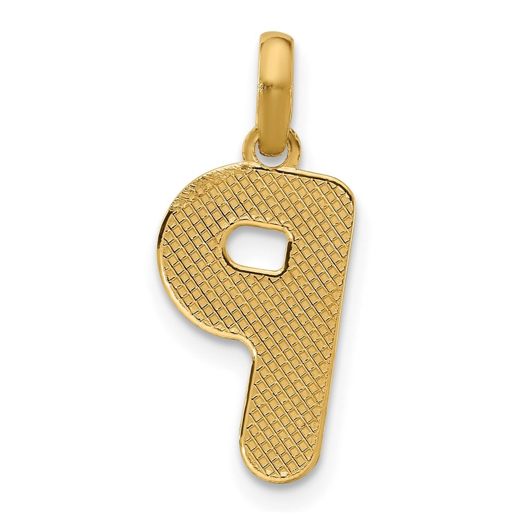 14K Yellow Gold Fancy Letter Charm