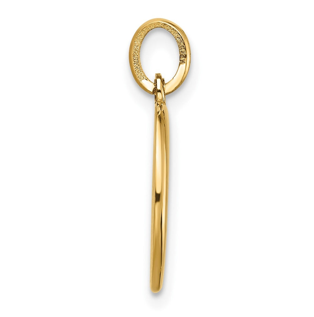14K Yellow Gold Fancy Letter Charm