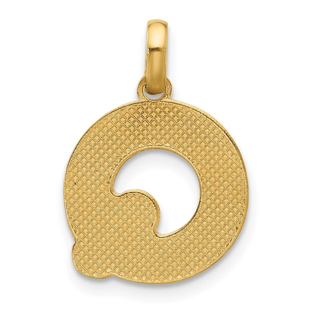 14K Yellow Gold Fancy Letter Charm