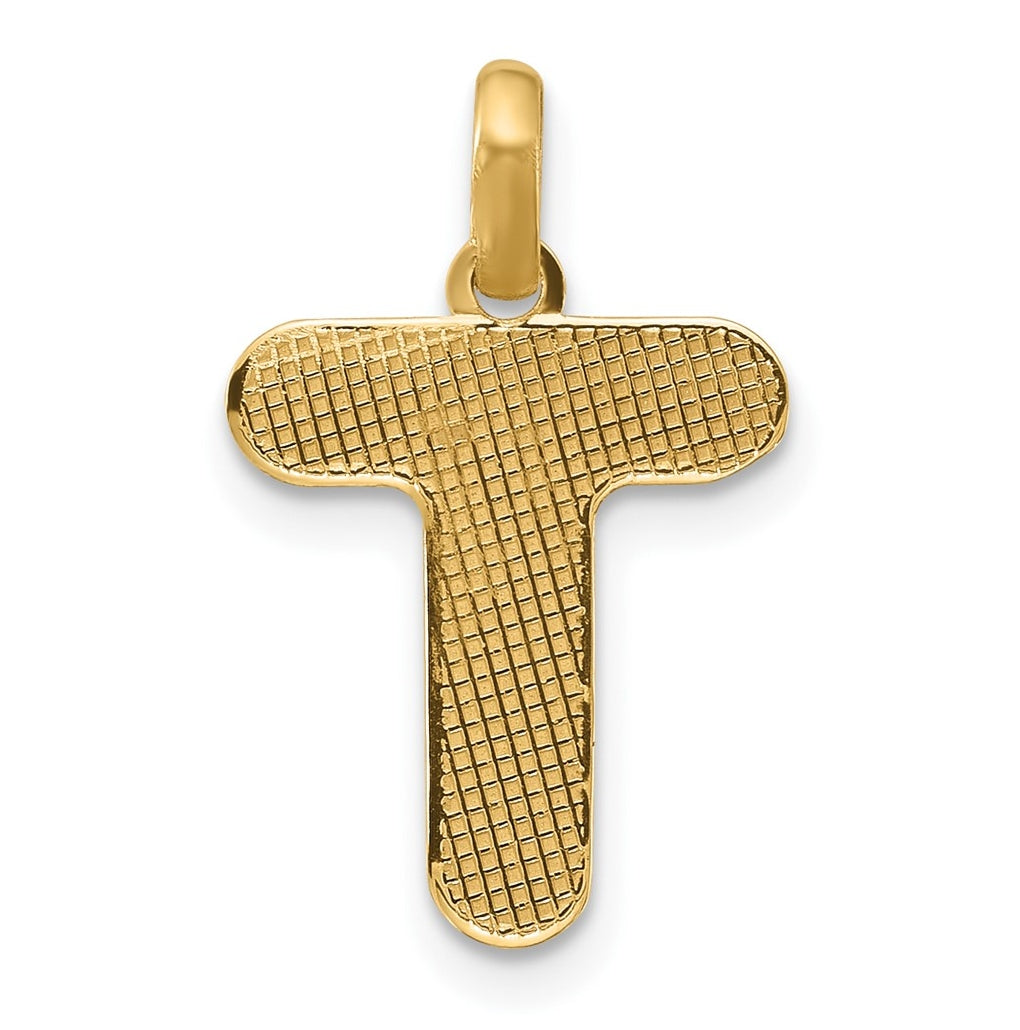 14K Yellow Gold Fancy Letter Charm