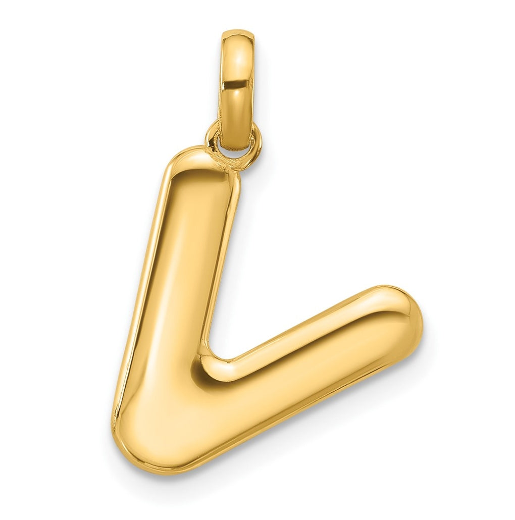14K Yellow Gold Fancy Letter Charm