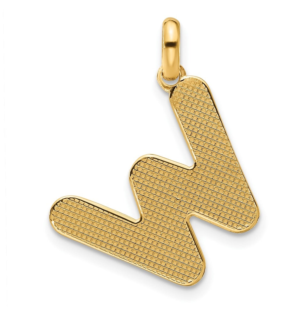 14K Yellow Gold Fancy Letter Charm