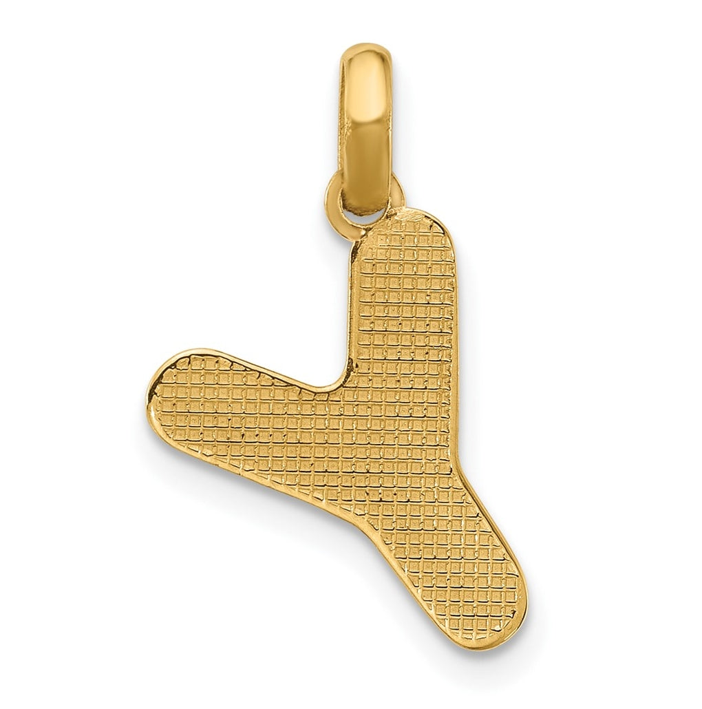 14K Yellow Gold Fancy Letter Charm