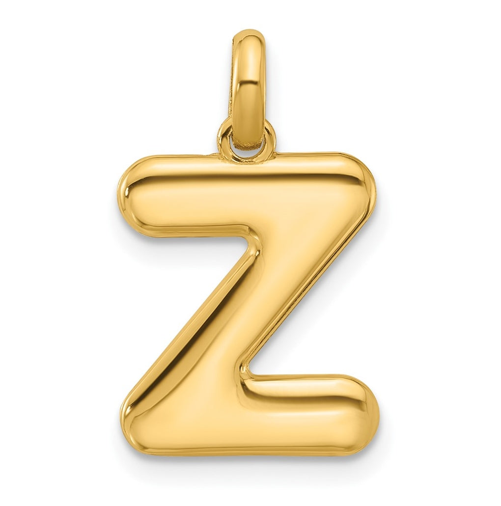 14K Yellow Gold Fancy Letter Charm