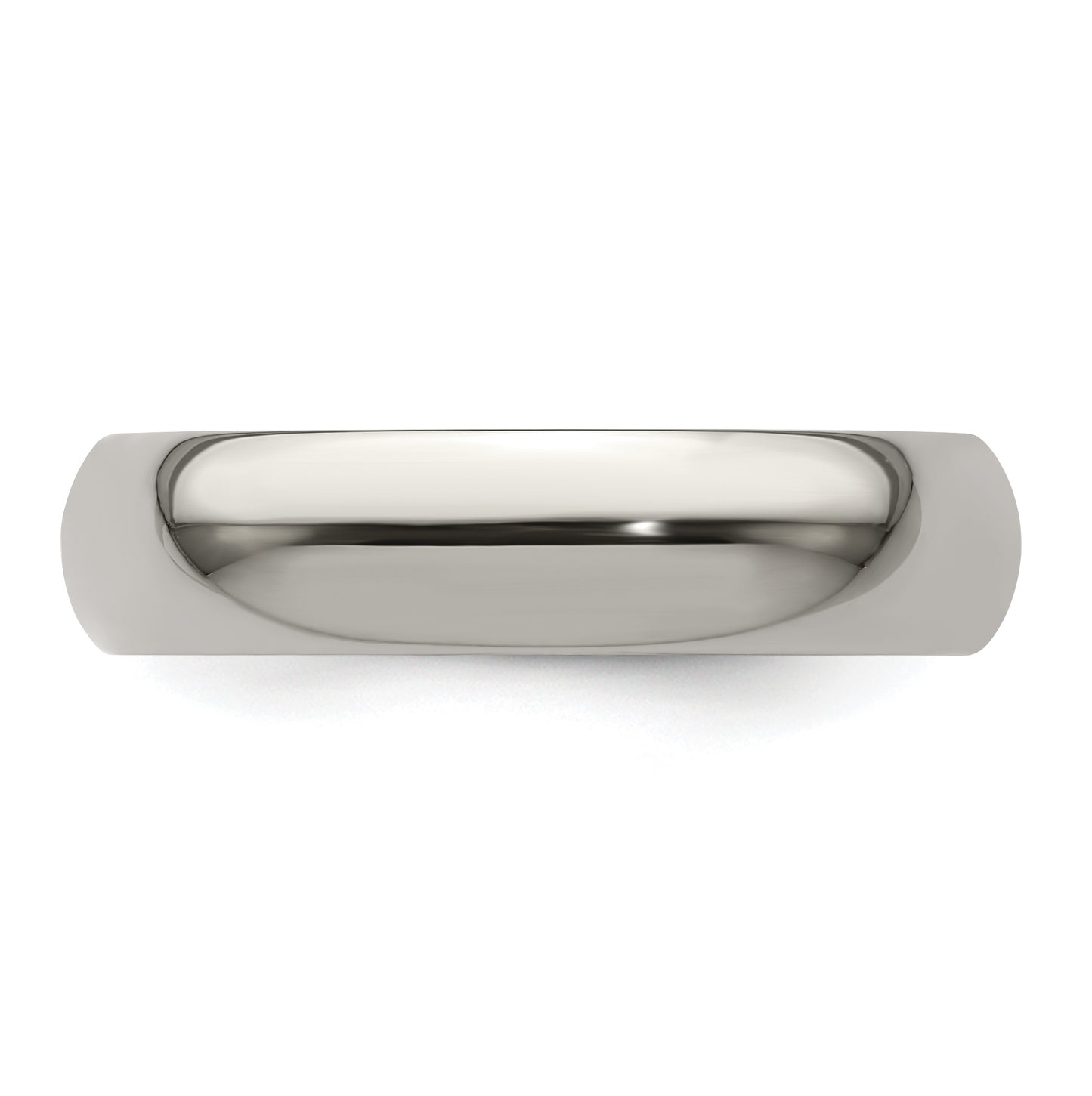 Edward Mirell Titanium Domed 5mm Polished Band Size 6