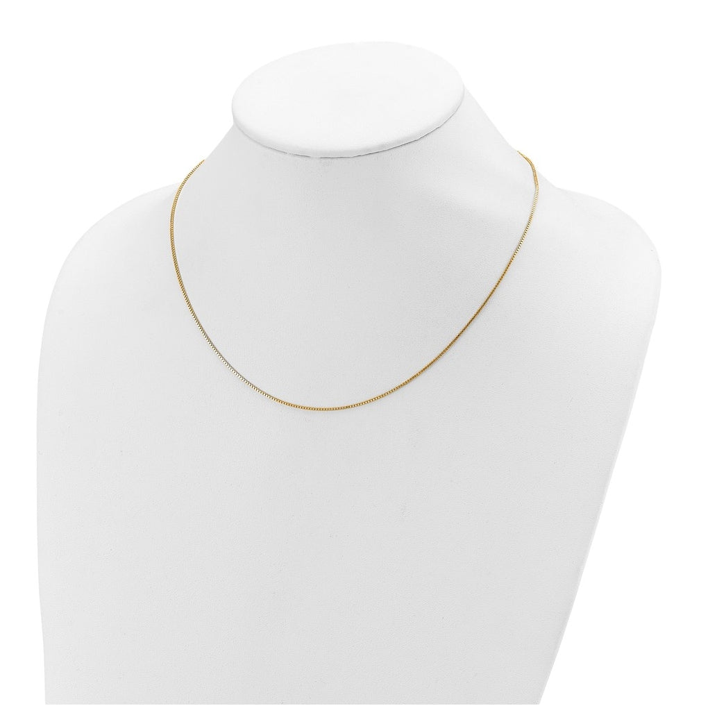 Sterling SIlver Or Rose Gold Plated Box 1in+1in Adjustable Chain