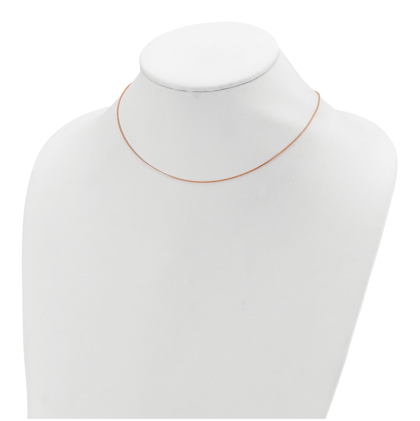 Sterling SIlver Or Rose Gold Plated Box 1in+1in Adjustable Chain
