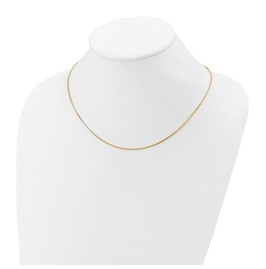 Sterling SIlver Or Rose Gold Plated 1.1mm Box 1in+1in Adjustable Chain