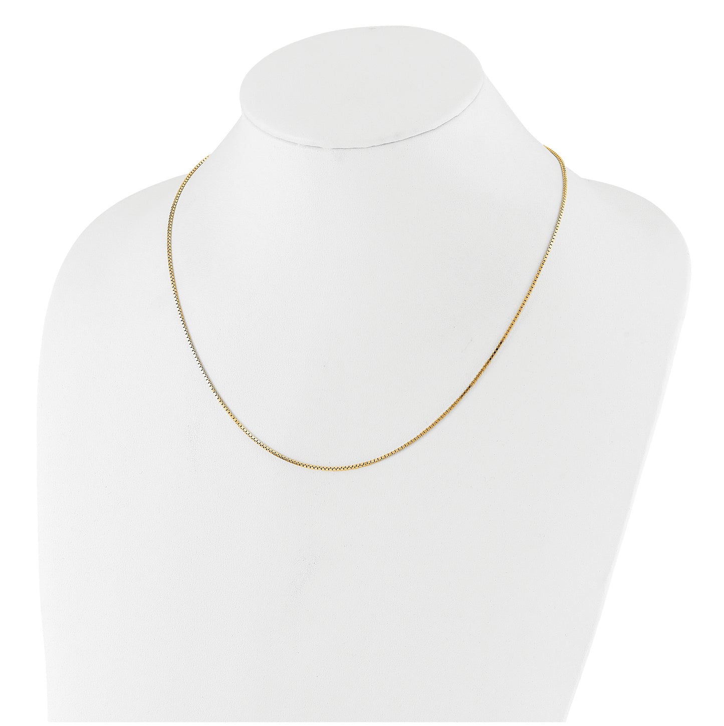 Sterling SIlver Gold Plated Adjustable 1.15mm Box Chain