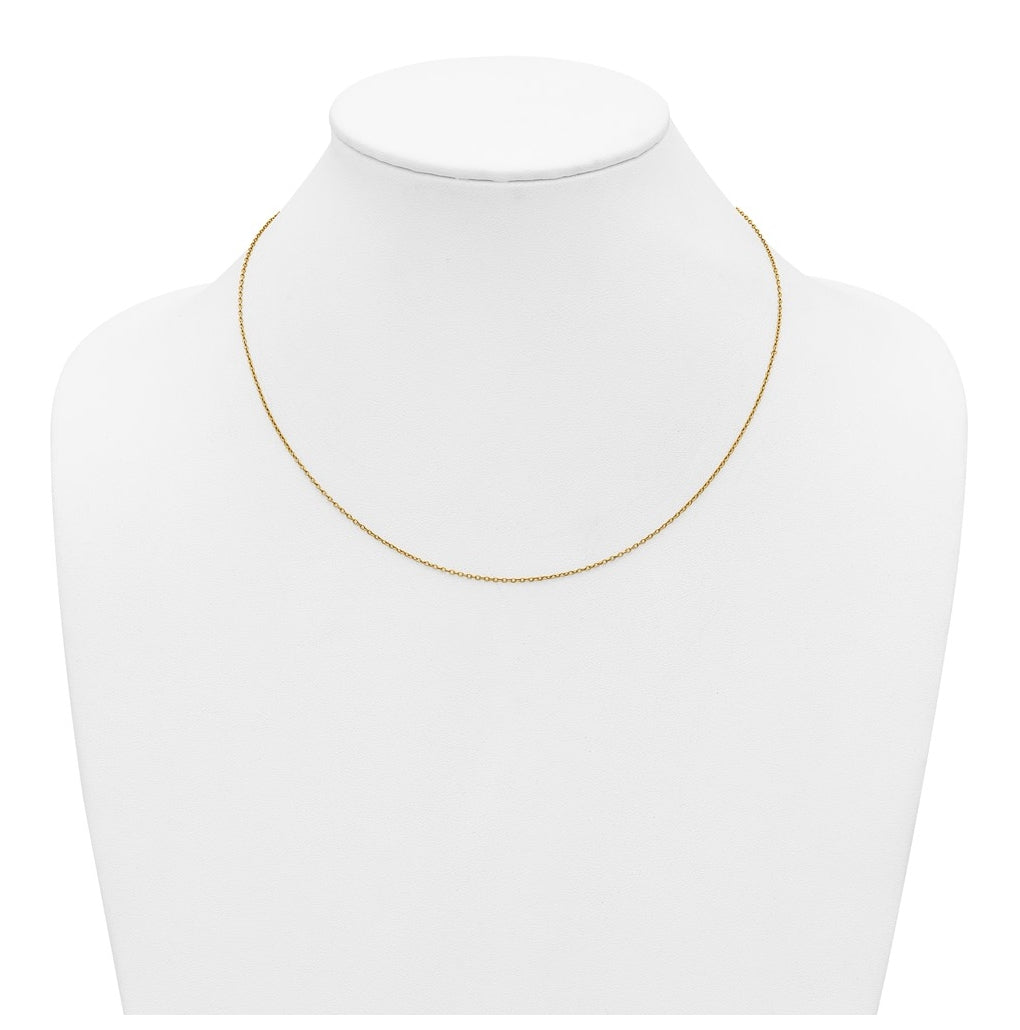 1/20 14K Gold Filled Or Sterling Silver Adjustable Add-A-Bead Cable Chain Necklace