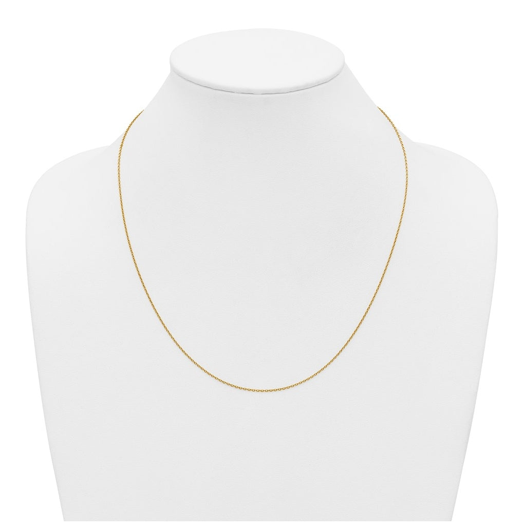 1/20 14K Gold Filled Or Sterling Silver Adjustable Add-A-Bead Cable Chain Necklace