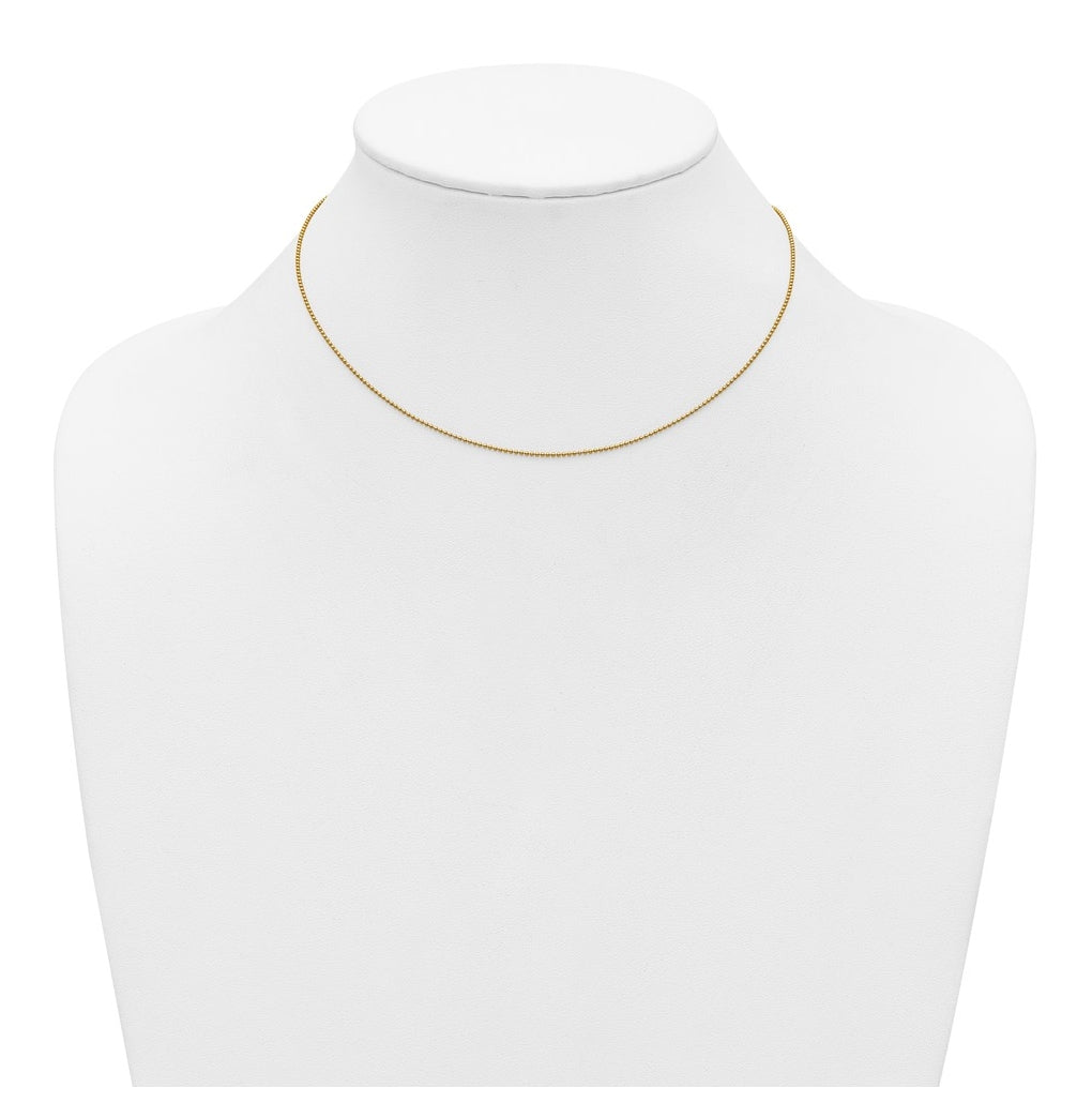1/20 14K Gold Filled Or Sterling Silver Adjustable Add-A-Bead Cable Chain Necklace