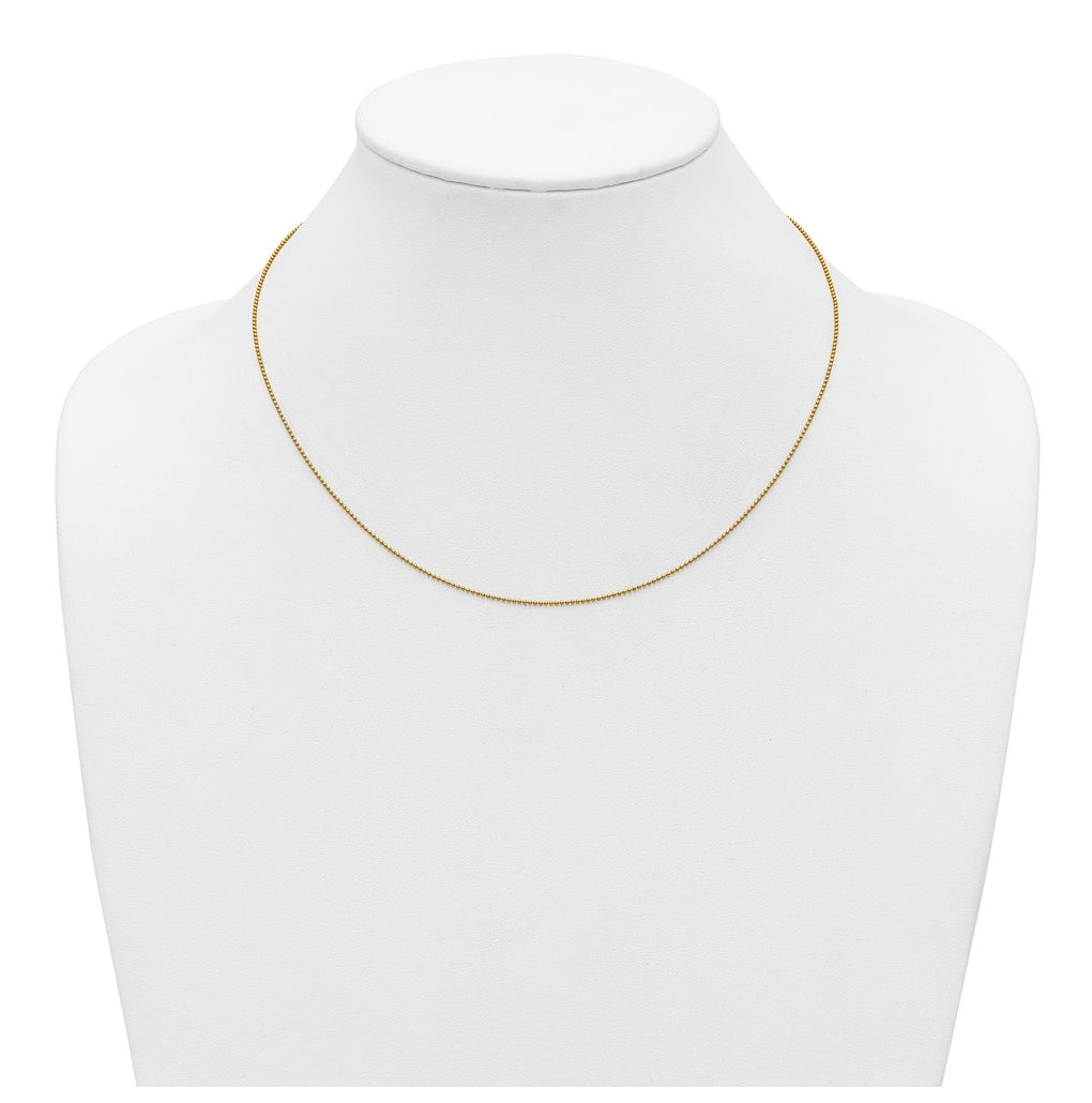 1/20 14K Gold Filled Or Sterling Silver Adjustable Add-A-Bead Cable Chain Necklace