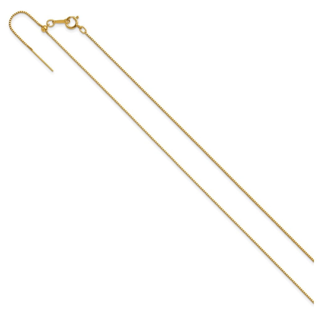 1/20 14K Gold Filled Or Sterling Silver Adjustable Add-A-Bead Cable Chain Necklace