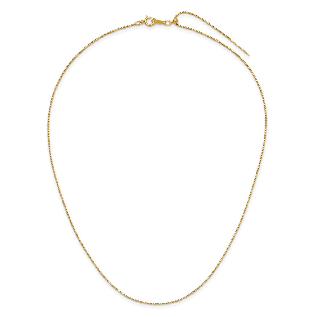 1/20 14K Gold Filled Or Sterling Silver Adjustable Add-A-Bead Cable Chain Necklace